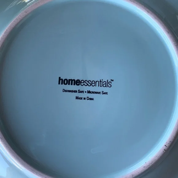 Home Essentials Cosenza 8.5” Small Salad Plate Turquoise Aqua Brown Replacement - Picture 5 of 7